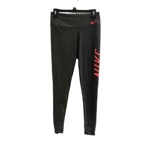 Nike Women's Gray High Waisted Size Medium DRI-FIT Leggings